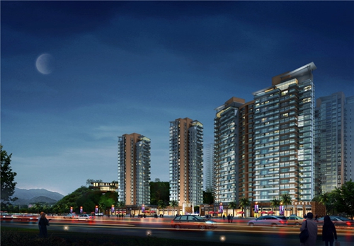 海南城市明珠鸟瞰图
